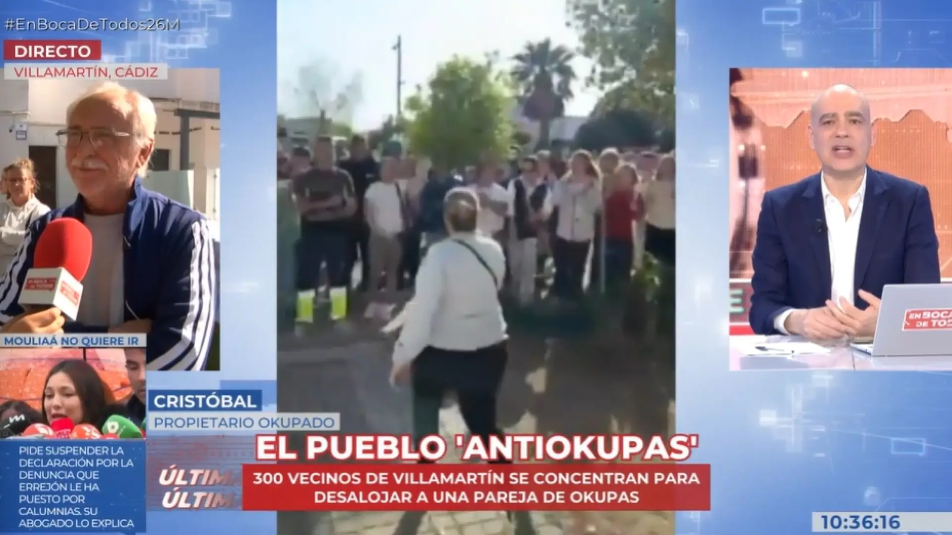 
         Trescientos vecinos de Villamartín, en Cádiz, organizan una cacerolada y logran echar a los okupas de una vivienda 
    