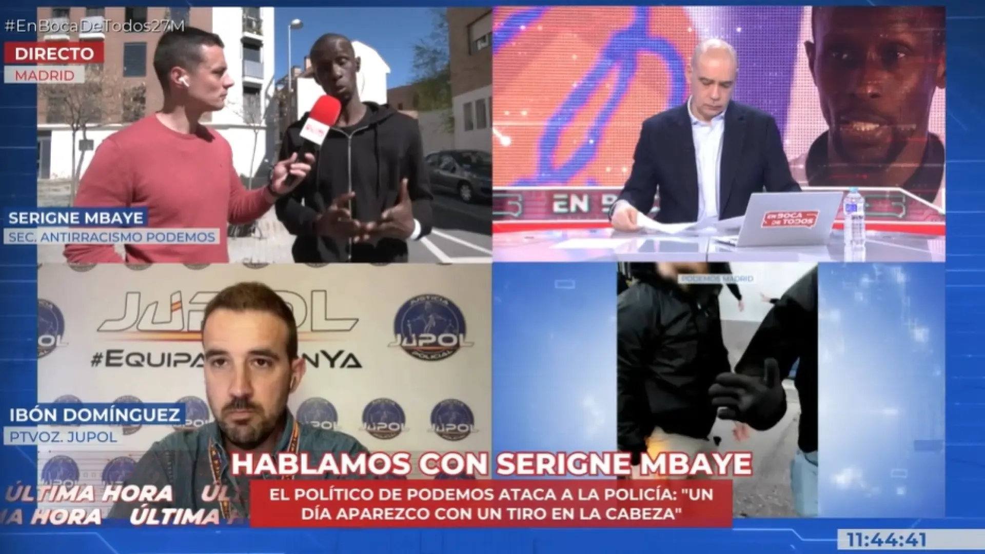 
         Mbaye, sobre su incidente: "Cualquier día aparezco con un tiro en la cabeza" 
    