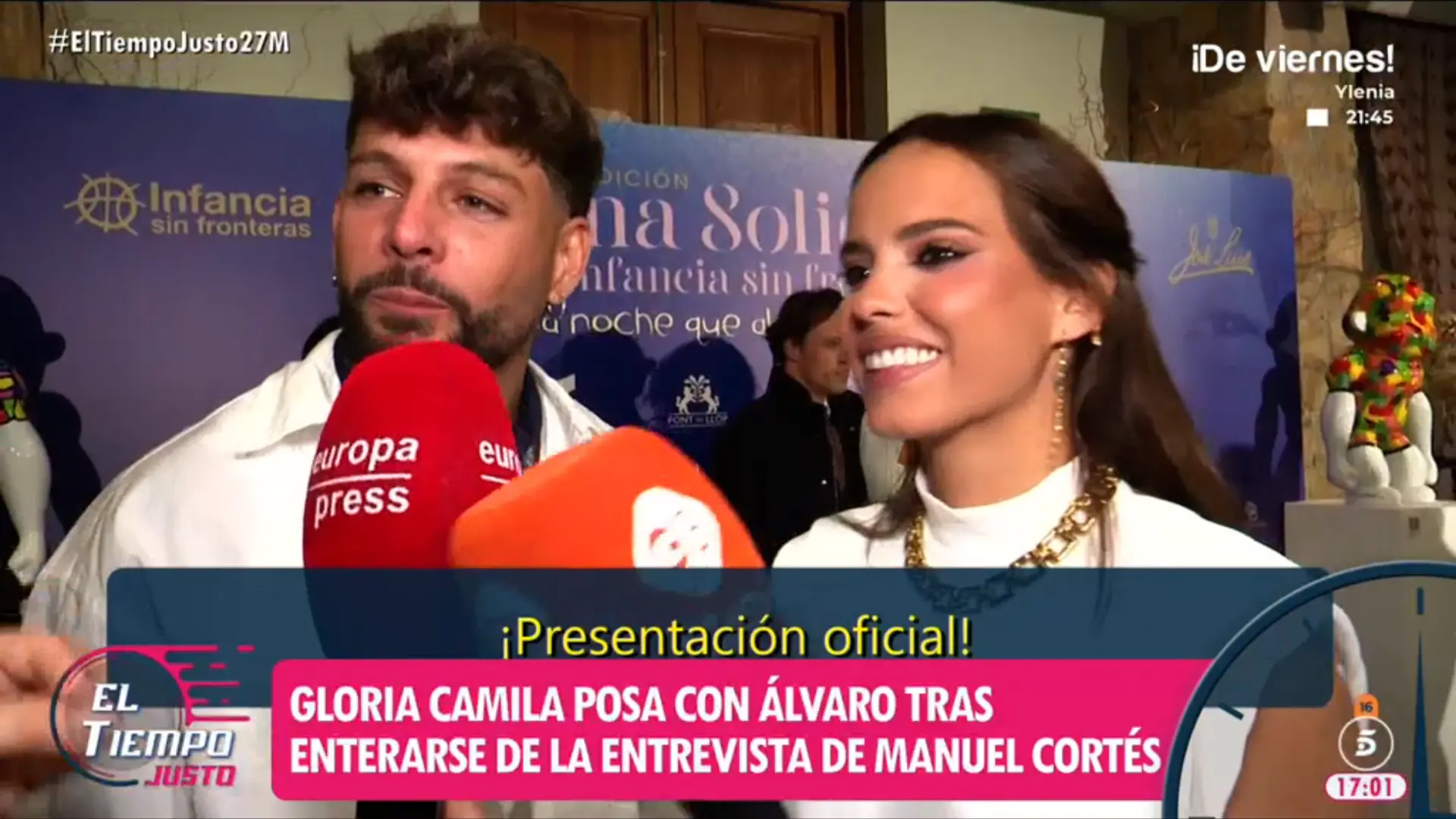 Álvaro García oficializa su relación con Gloria Camila y asegura que es "la mujer que ama"