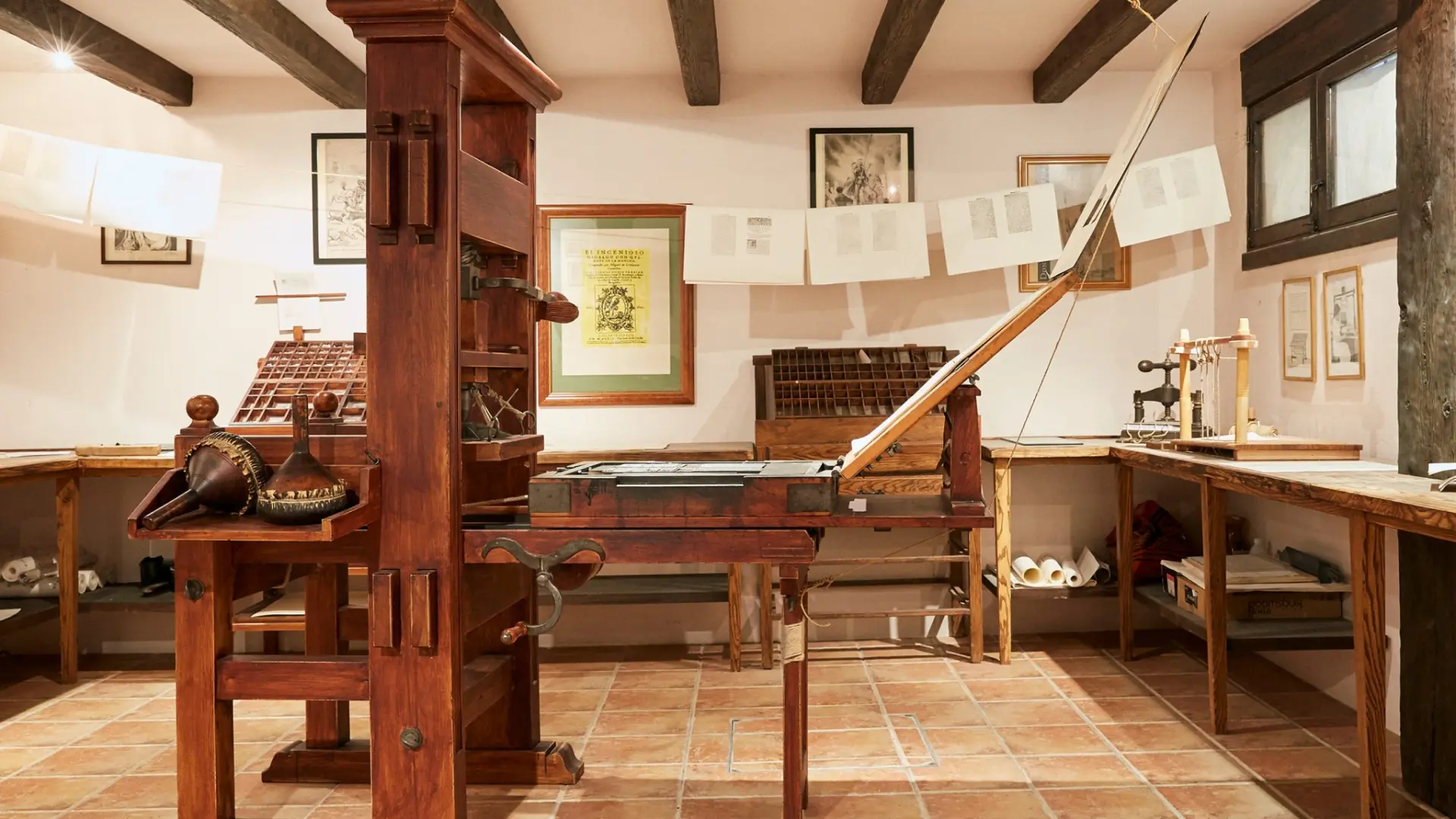 
         La imprenta en la que se estampó la primera edición de 'El Quijote' se abre a visitas: martes y domingos con reserva 
    