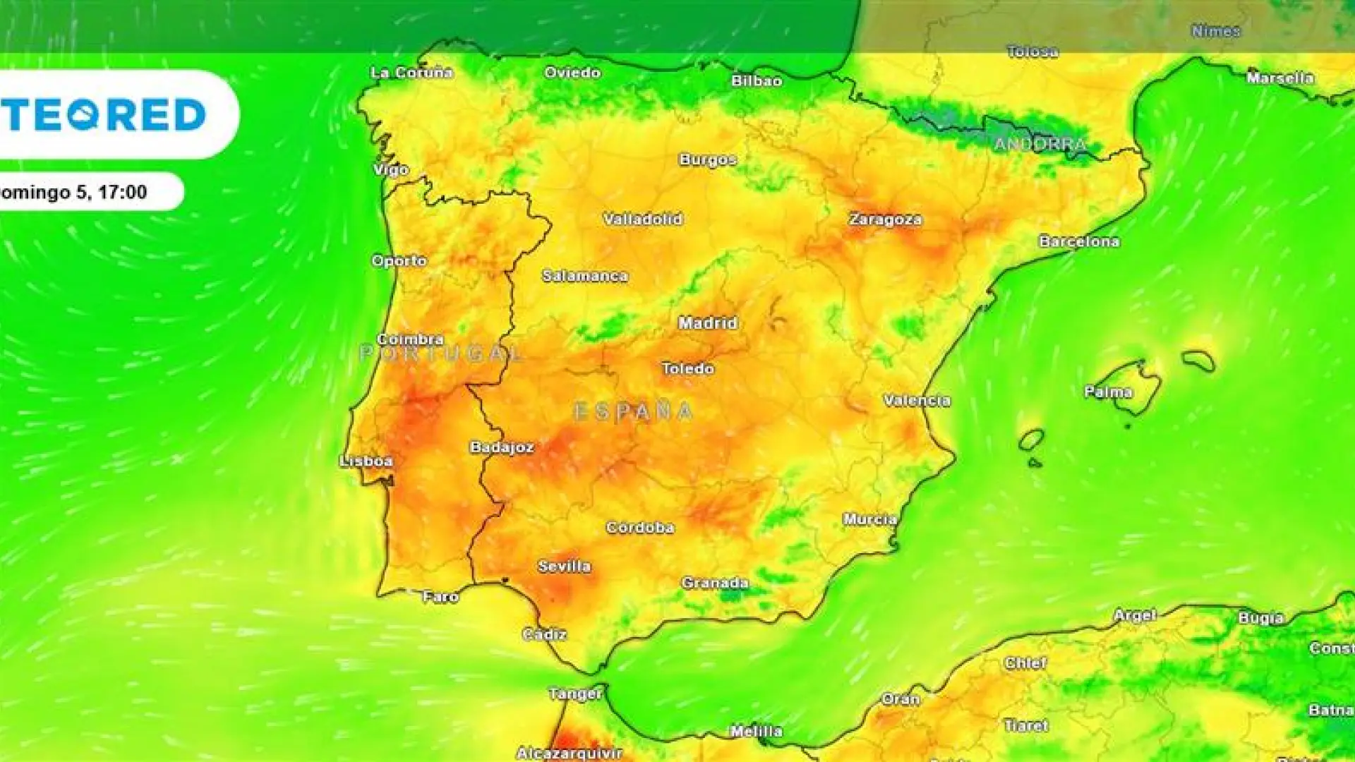 
         El calor se instala en la Península este domingo: estas son las provincias que rozarán los 30 grados 
    