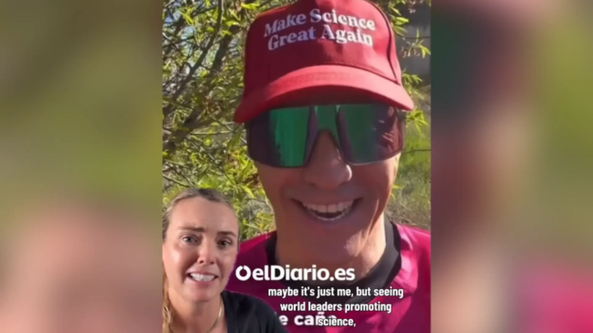 
         La reacción de una 'influencer' de EEUU a la gorra de Pedro Sánchez que parodia a Donald Trump 
    