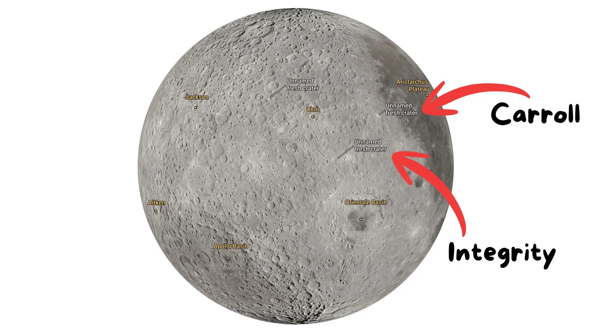 
         Un cráter con su nombre en la Luna: el homenaje de Artemis II a Carroll, la esposa fallecida del comandante Wiseman 
    