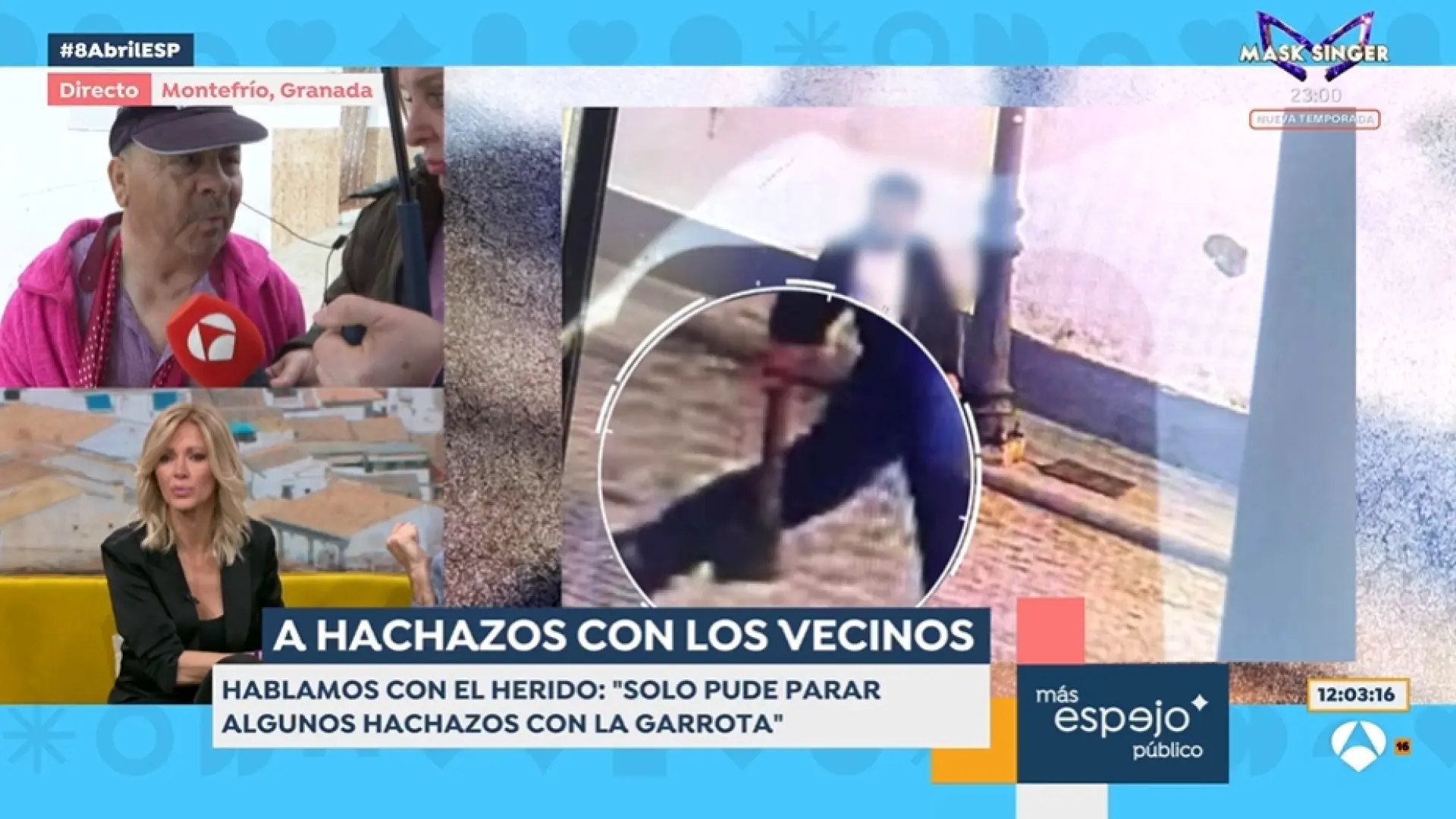 
         Antonio, superviviente del ataque con un hacha en Montefrío: "Con mi garrota paré los hachazos que pude" 
    