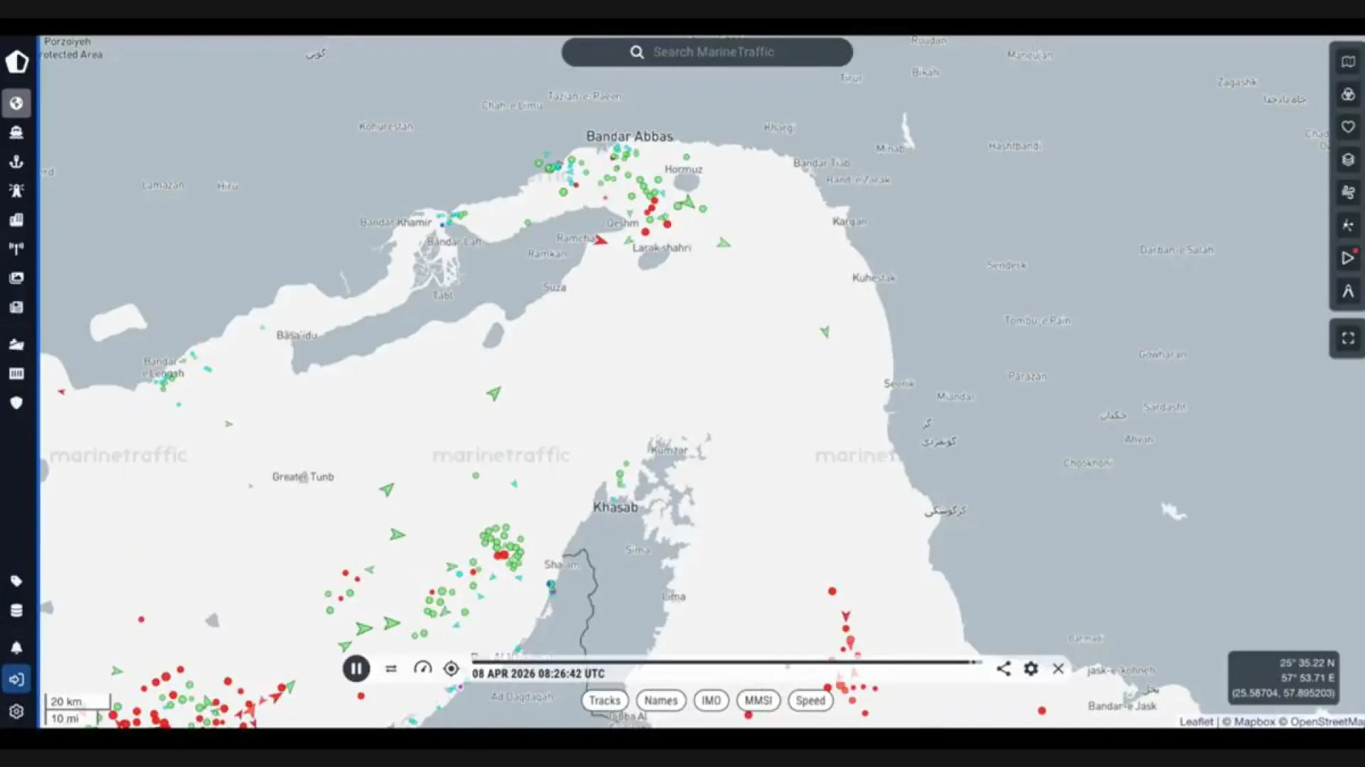 
         Qué es MarineTraffic y cómo esta herramienta monitorea el tráfico marítimo que hay en el estrecho de Ormuz 
    