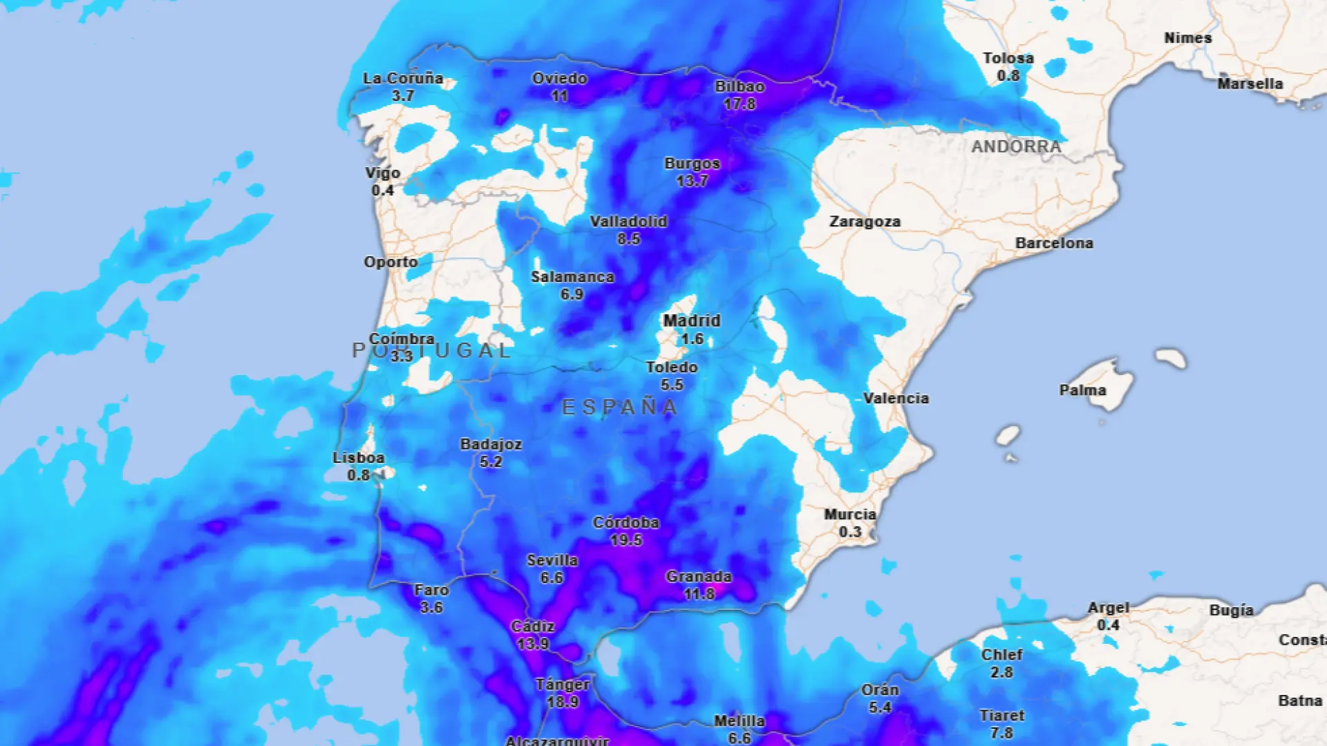 
         Fin de semana "casi invernal": un frente atlántico dejará un bajón de las temperaturas, lluvia, viento y nieve 
    