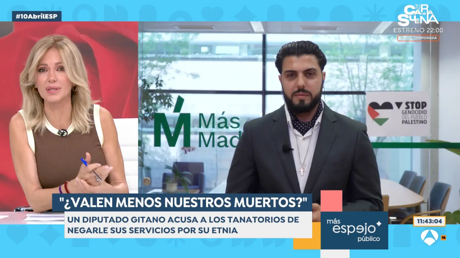 
         Un diputado de Más Madrid denuncia la discriminación en tanatorios por ser de etnia gitana: "Nuestras lágrimas molestan más" 
    