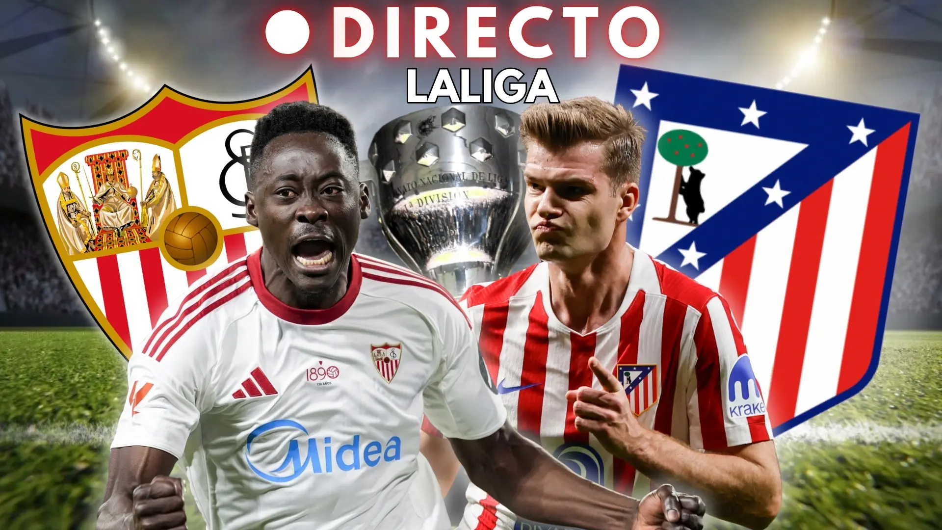 
         Sevilla - Atlético de Madrid de LaLiga, en directo: marcador, goles y última hora de la jornada 31 
    