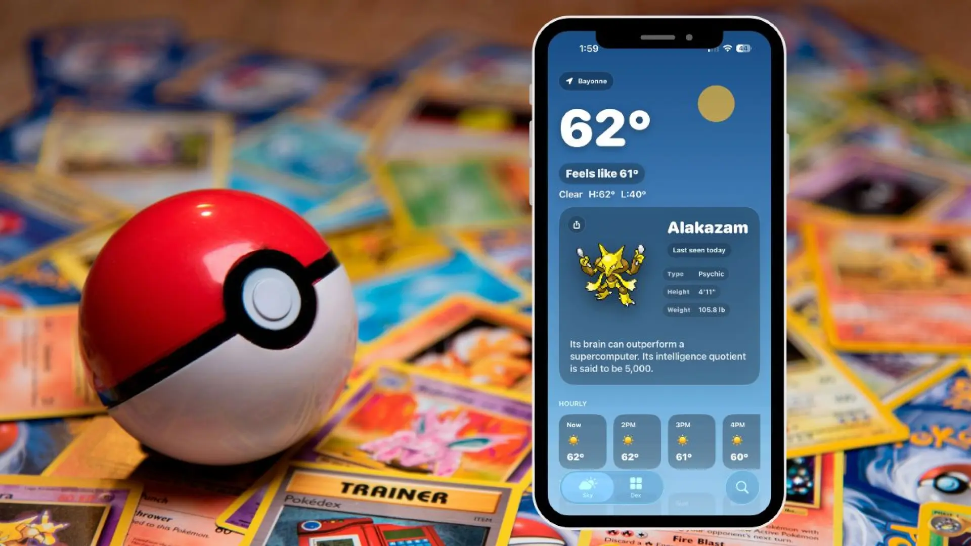 
         Con esta app del tiempo inspirada en Pokémon completarás tu 'Pokédex' mientras consultas si va a llover 
    
