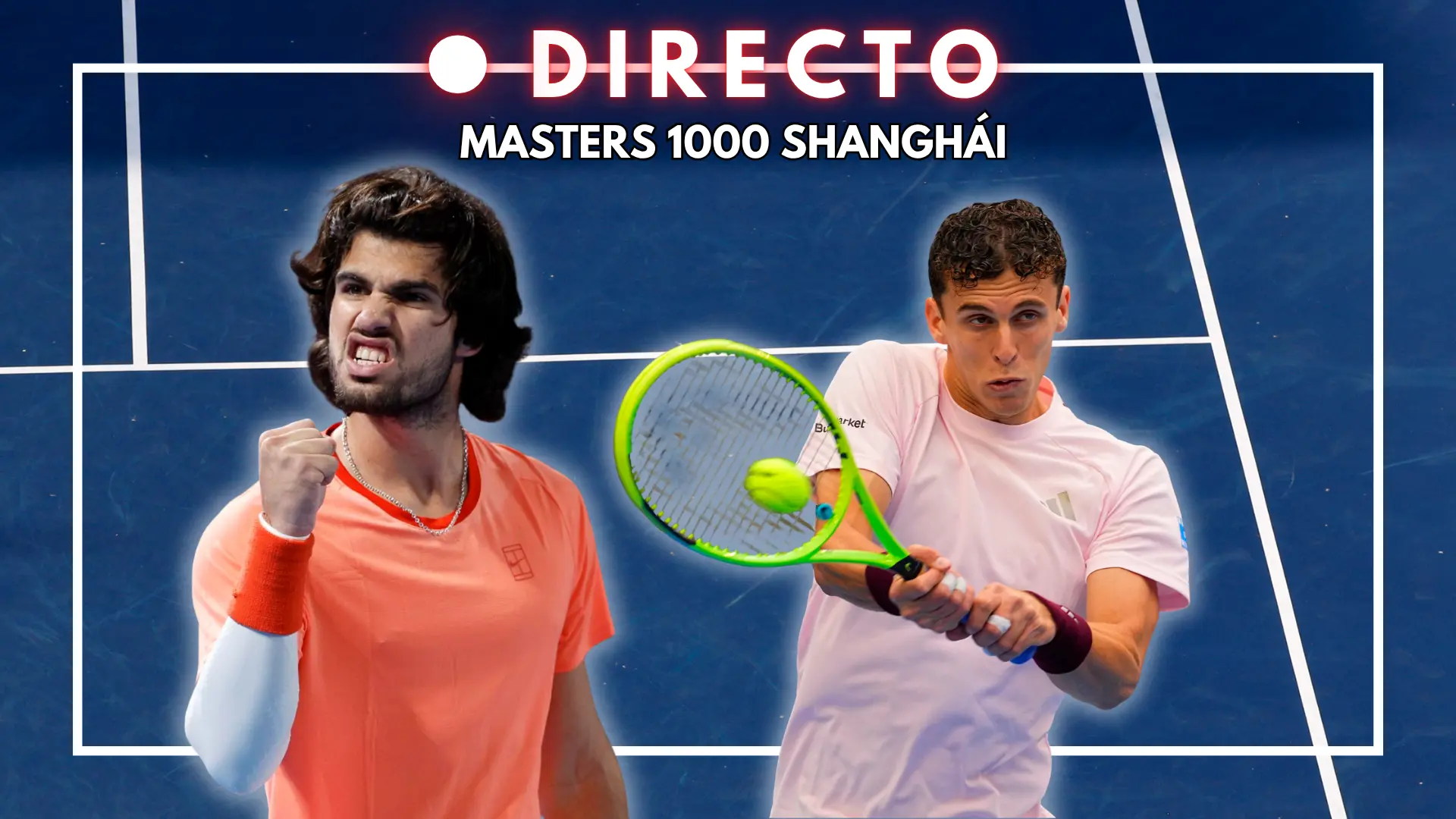 Carlos Alcaraz - Juan Manuel Cerúndolo, en directo: última hora y resultado de la segunda ronda del Masters 1000 Shanghái
