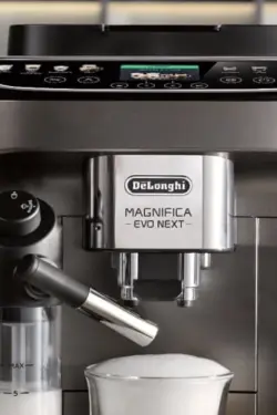 This highly automatic coffee maker prepares up to 13 types of coffee
