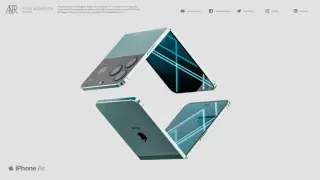 Así se imaginan un iPhone plegable.
