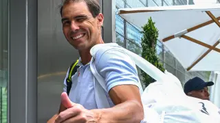 Rafa Nadal aterriza en Roland Garros.
