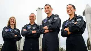 Comandantes de la misión Polaris Dawn.