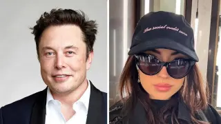Combo de fotos de Elon Musk y Ashley St Clair.