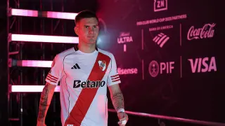 Franco Mastantuono durante el Mundial de Clubes.