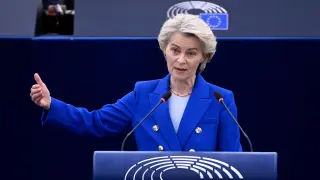 La presidenta de la Comisión Europea, Ursula Von der Leyen
