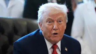 El presidente de EEUU, Donald Trump, este jueves en la Casa Blanca.