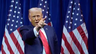 El presidente de EEUU, Donald Trump, este martes en Washington.