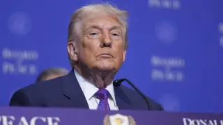 El presidente de EEUU, Donald Trump, este jueves en Washington.