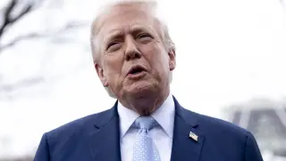 Donald Trump, este viernes en Washington DC.