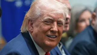 El presidente de EEUU, Donald Trump, este jueves en la Casa Blanca.