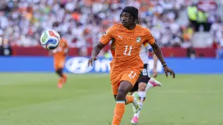 (Foto de ARCHIVO)FILED - 20 June 2026, Canada, Toronto: FILE PHOTO - Ivory Coast's Yan Diomande in action during the 2026 FIFA World Cup Group E soccer match between Germany and Ivory Coast at Toronto Stadium. Photo: Jan Woitas/dpa20/6/2026 ONLY FOR USE IN SPAIN