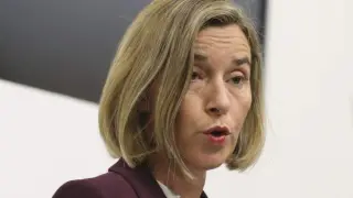 La alta representante de la Unión Europea para Política Exterior, Federica Mogherini.