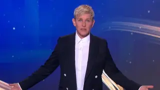 Ellen DeGeneres, durante su mónologo en el último programa de 'The Ellen DeGeneres Show'.