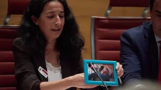 Patricia Ramírez ha comparecido este martes en el Senado respaldada por todos los grupos políticos.