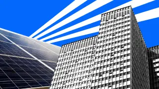 Montaje autoconsumo en un edificio.