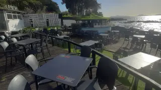 Terraza del chiringuito La Vela
