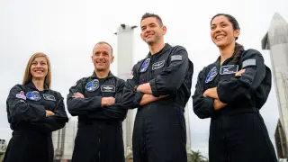 Comandantes de la misión Polaris Dawn.
