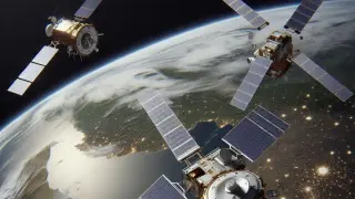 Satélites por la Tierra.