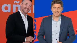 Javier Ruiz y Jesús Cintora, en imágenes de archivo.