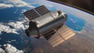 Ilustración de la estación espacial comercial Haven-1.