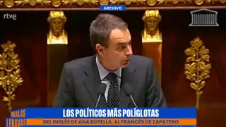 Zapatero, en 'Malas lenguas'.