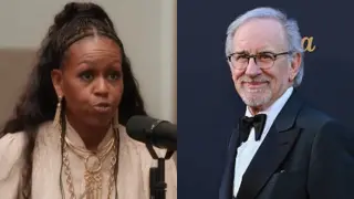 Michelle Obama y Steven Spielberg.