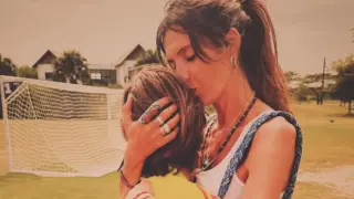 Sara con su hijo Martín, en su Instagram