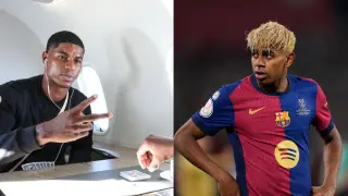 Lamine Yamal adelanta la llegada de Rashford con una cariñosa bienvenida en redes sociales.