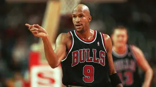 Ron Harper durante su etapa en los Chicago Bulls de la NBA.