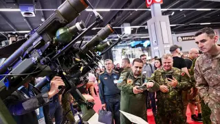 Feria de armamento en Kielce (Polonia)