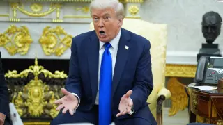El presidente de EE UU, Donald Trump, en el Despacho Oval de la Casa Blanca.