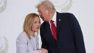 Los 'piropos' de Trump a Meloni que "en EEUU serían el fin de una carrera política"