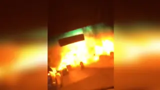 Momento de la explosión del coche bomba.