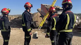 Bomberos atienden la muerte de un trabajador de Arganda del Rey.