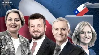 Jara, Kaiser, Kast y Matthei, candidatos a la presidencia de Chile en 2025.