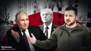 Putin, Trump y Zelenski.
