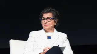 Gonzalez Laya, en un acto celebrado en el País Vasco el pasado mes de mayo.