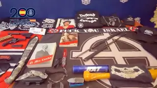 El material incautado a The Base, la célula terrorista supremacista blanca.